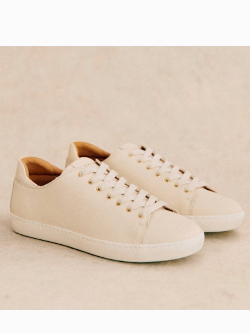 Sezane ecru jack sneakers